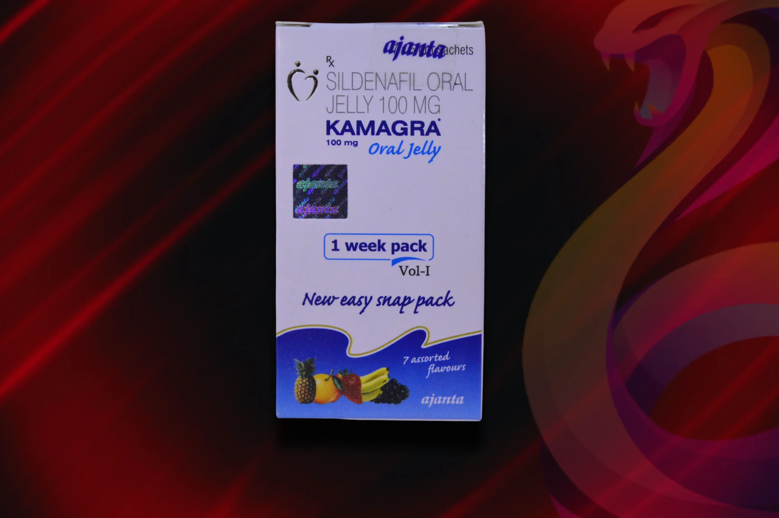 Kamagra Oral Jelly detail na krabičku