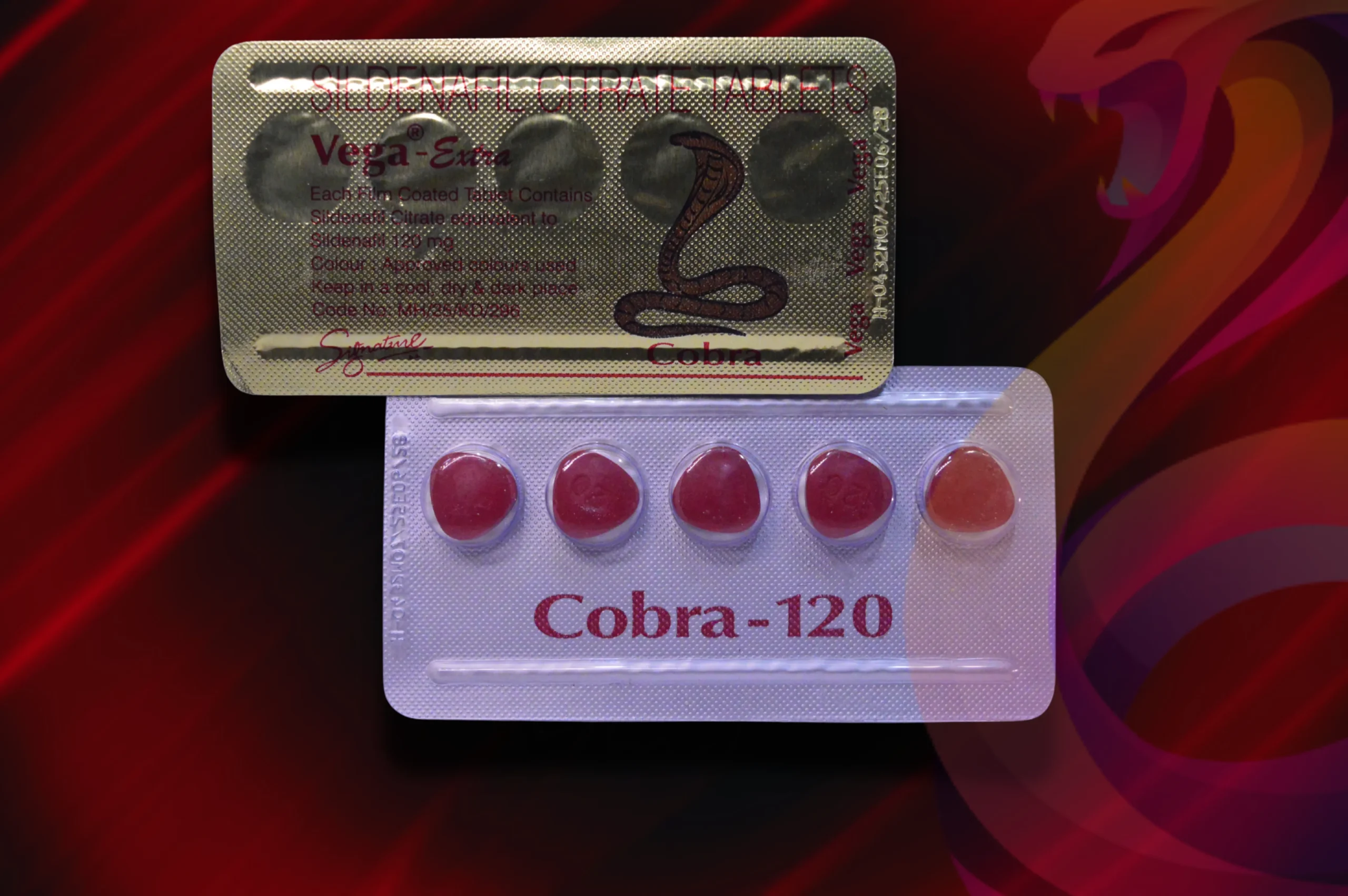 Cobra 120 mg 2 blistry detail