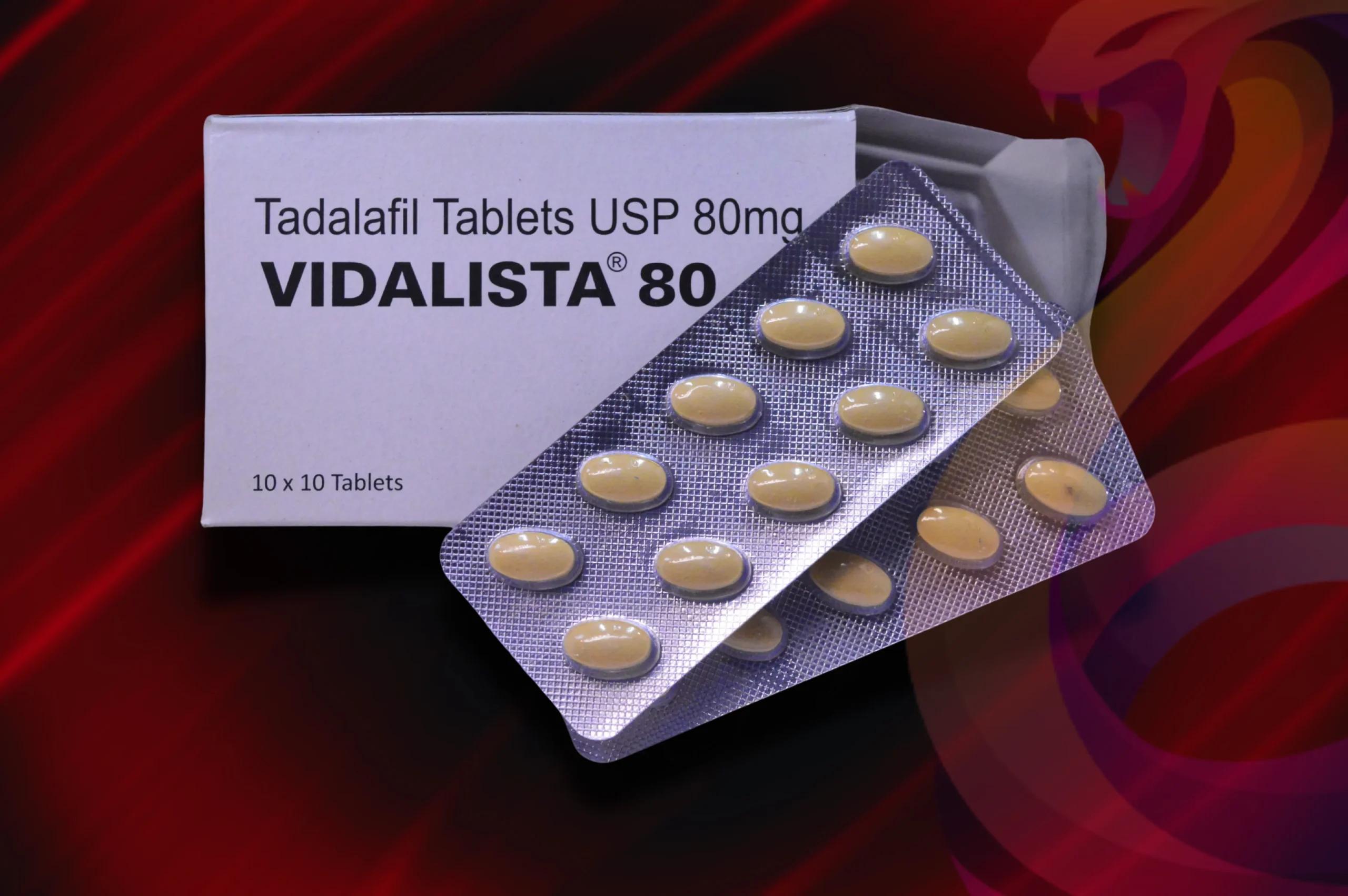 Vidalista 80 detail na balení a 2 blistry