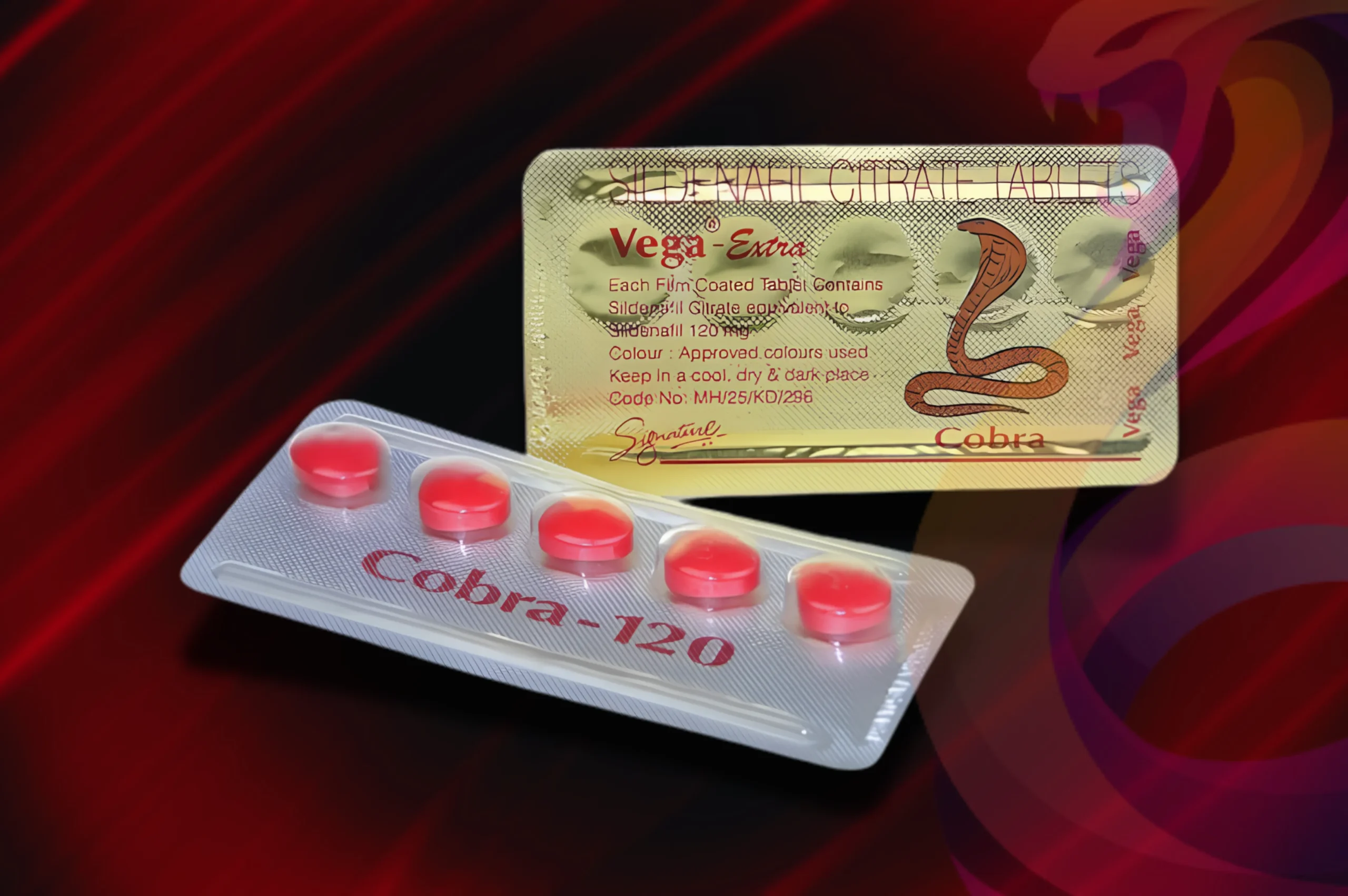 Cobra 120 mg detail na blistr