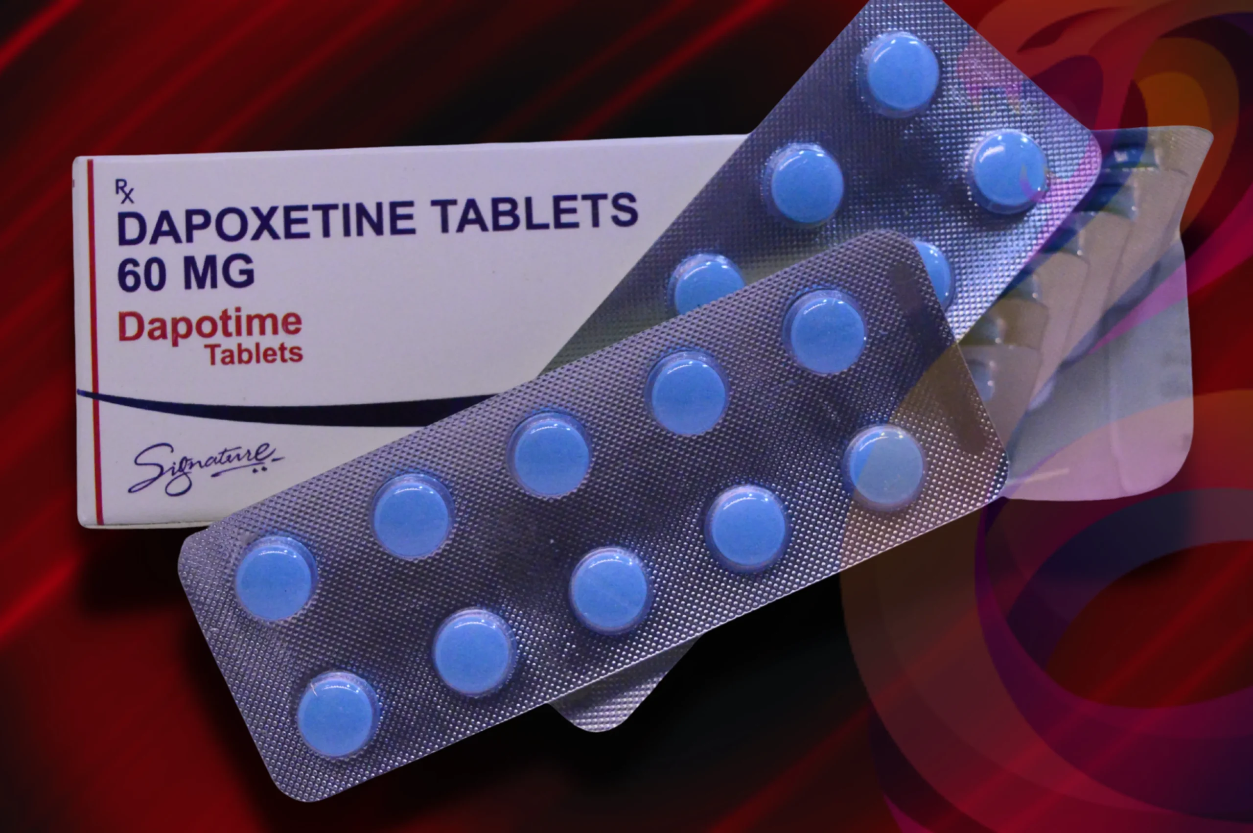 Dapoxetin 60 mg detail na blistr s balením