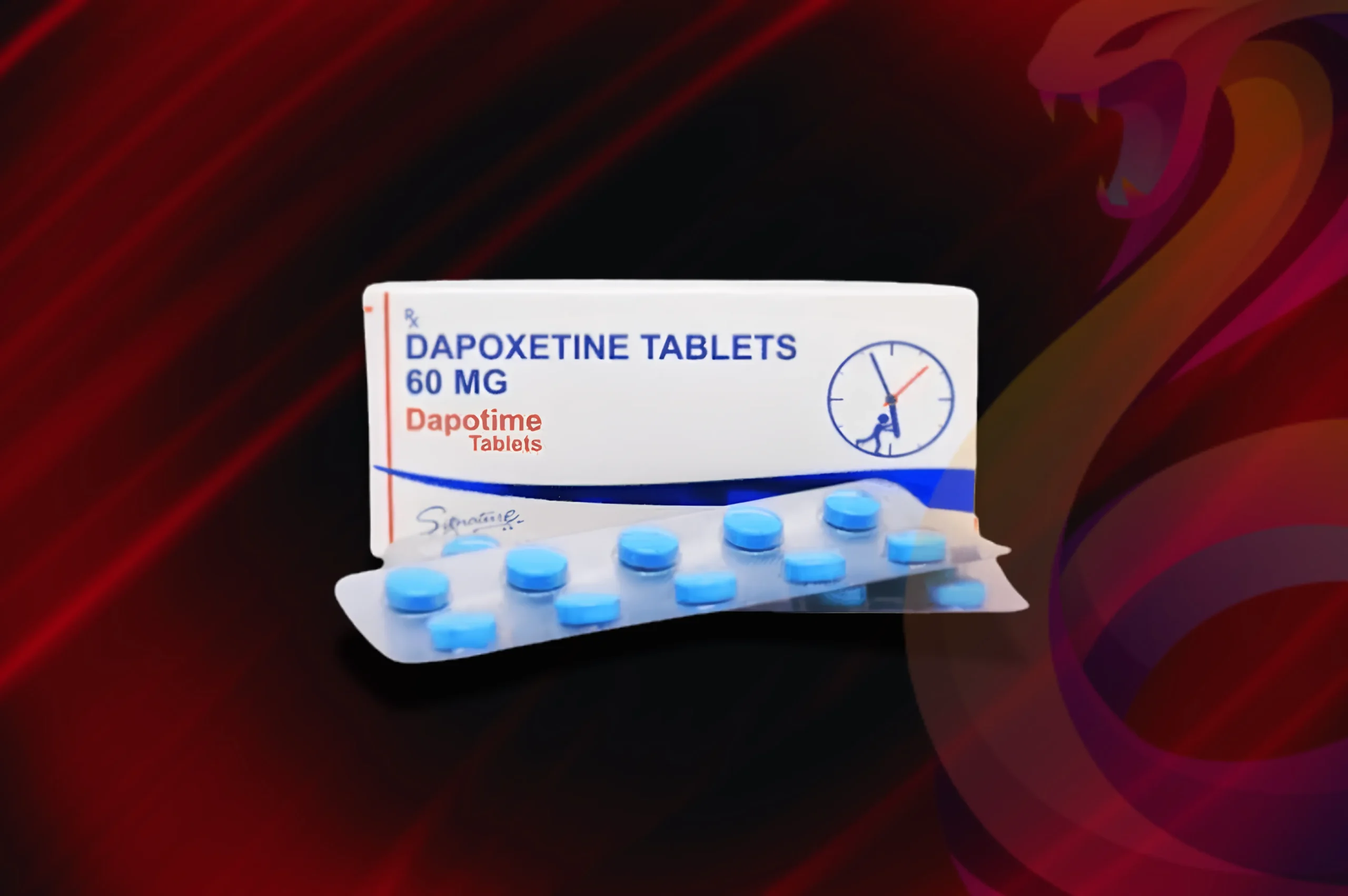 Dapoxetin detail balení včetně blistru