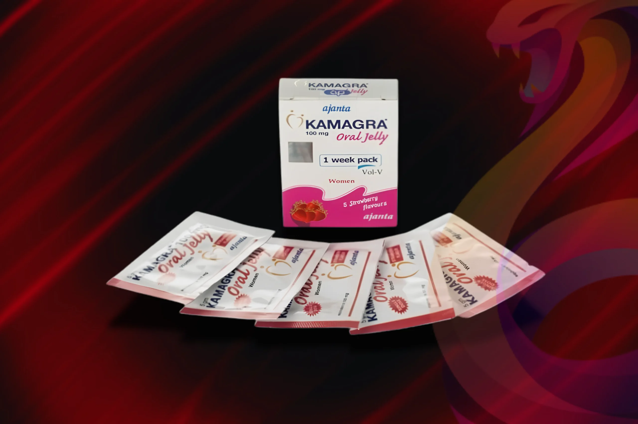 Kamagra Oral Jelly women 7 days produktový detail na celé balení