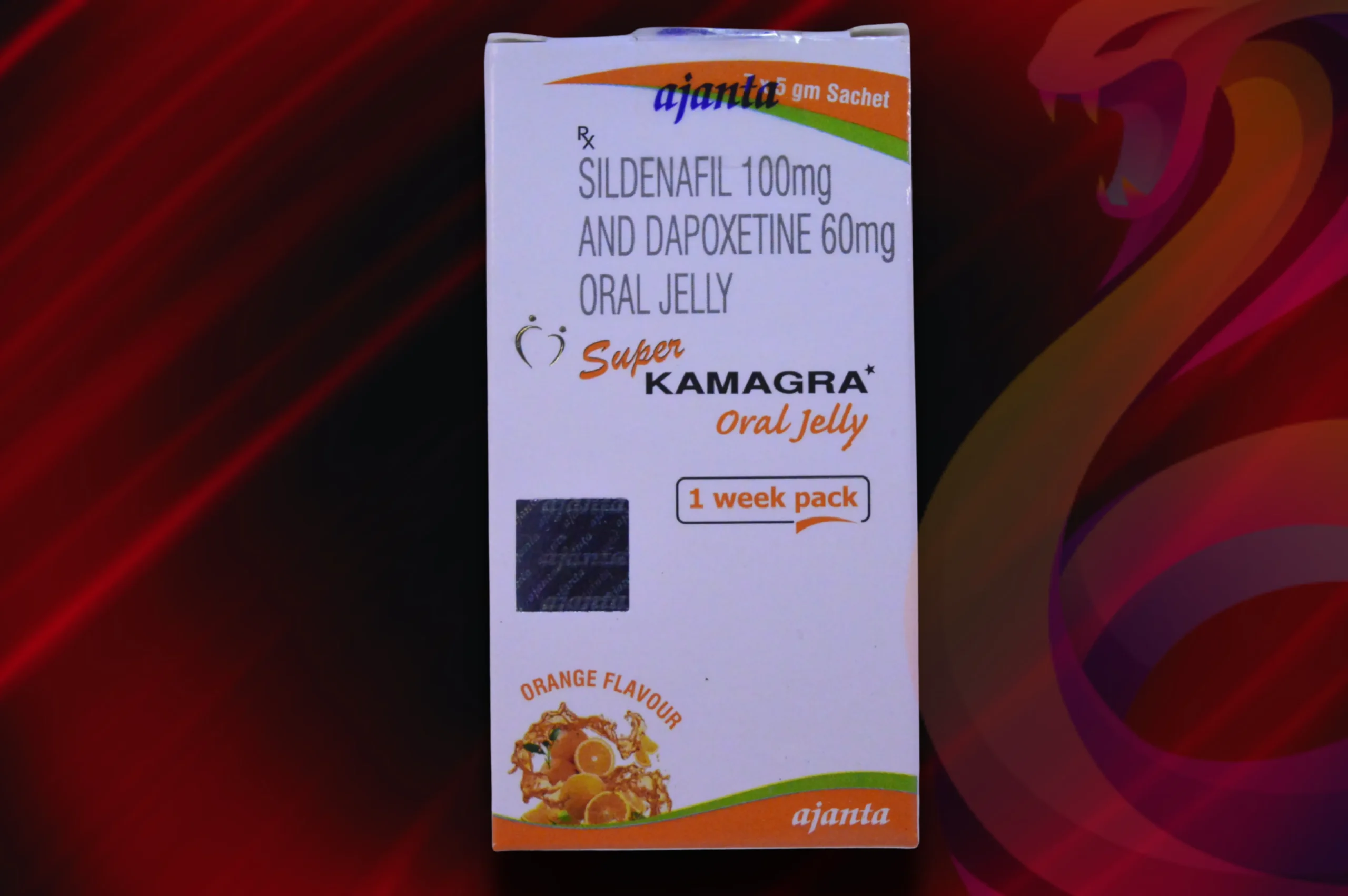 Super Kamagra Oral Jelly produktový detail na balení