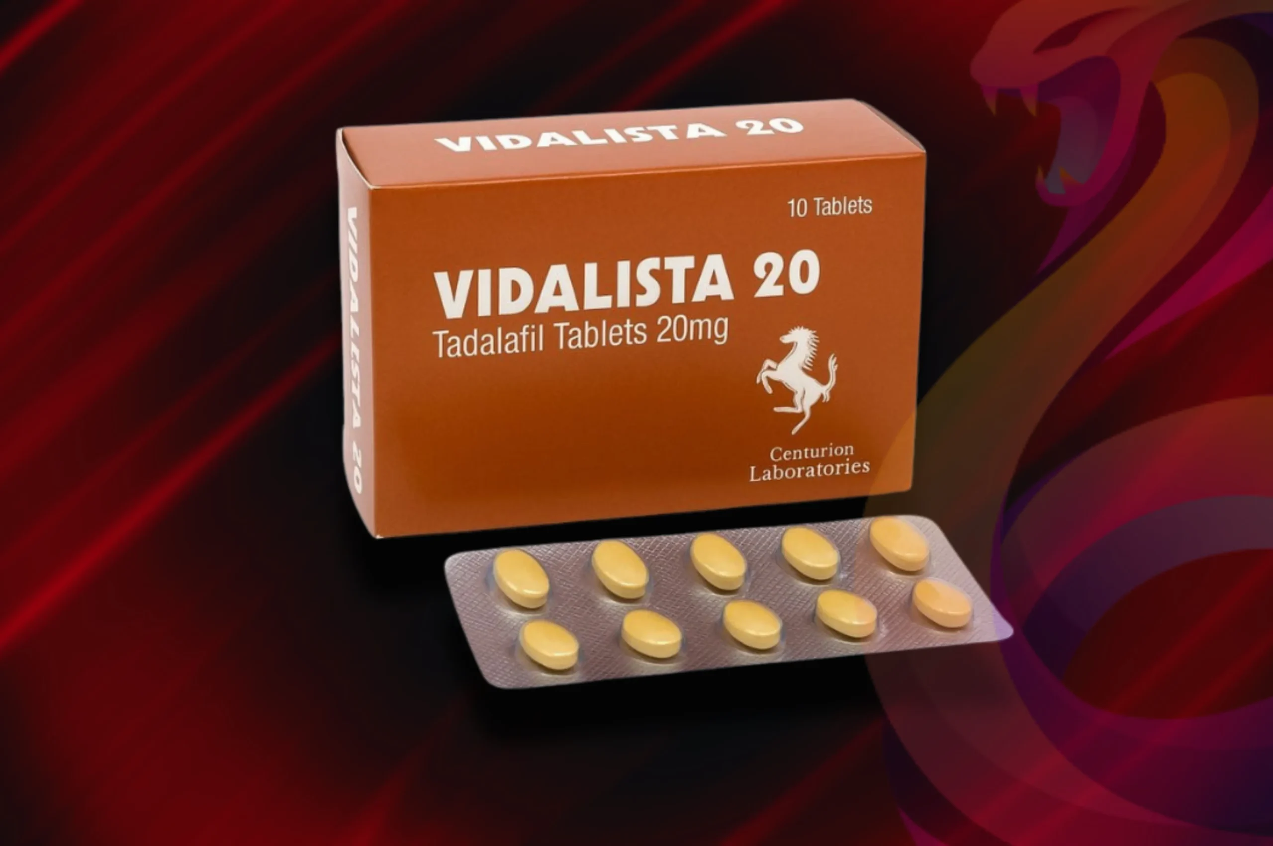 Vidalista 20 detail na balení včetně blistru