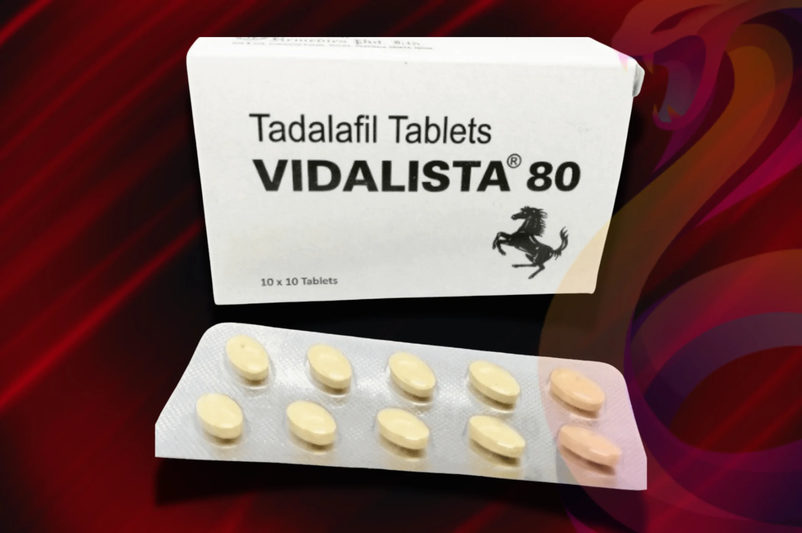Vidalista 80 detail na balení včetně blistru